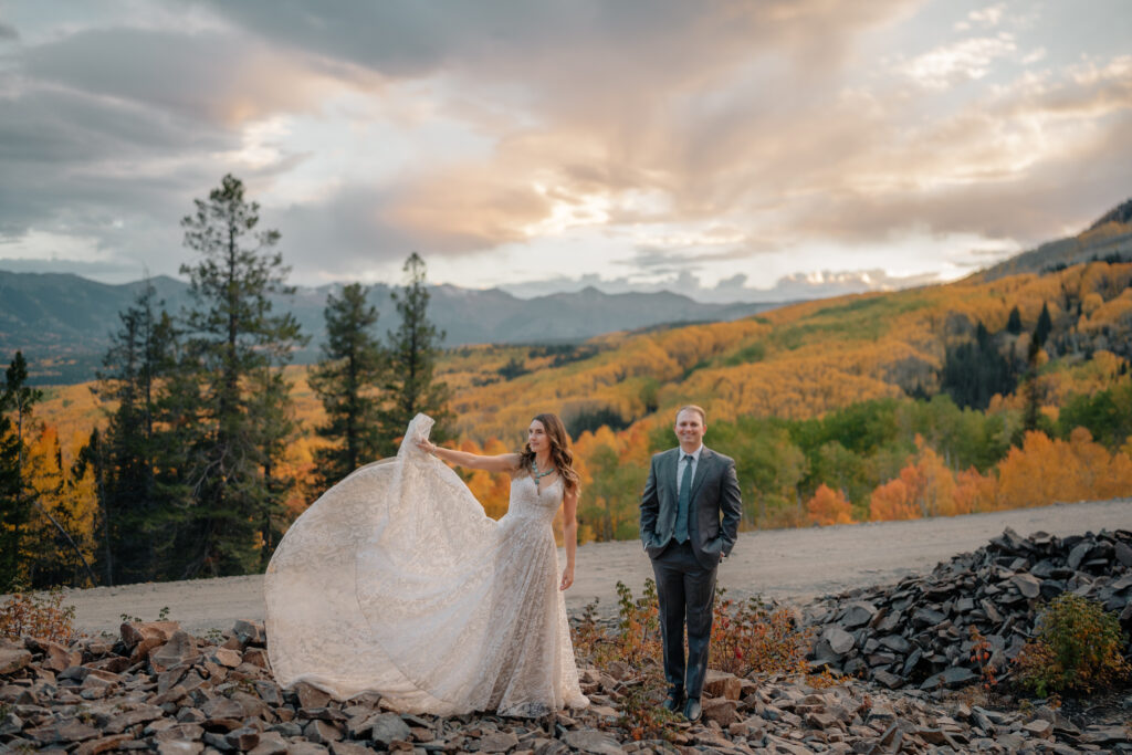 Crested Butte Couple Elopement at Sunset